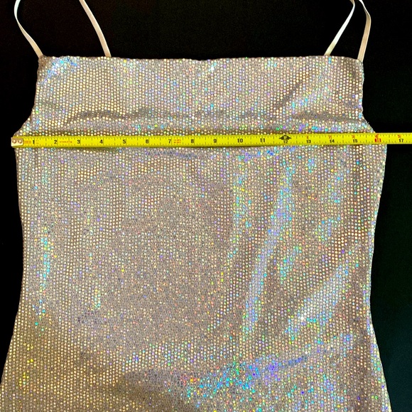 Thirty/Thirty LA mini dress Size Large NWT Glitter Sequins - Picture 10 of 10